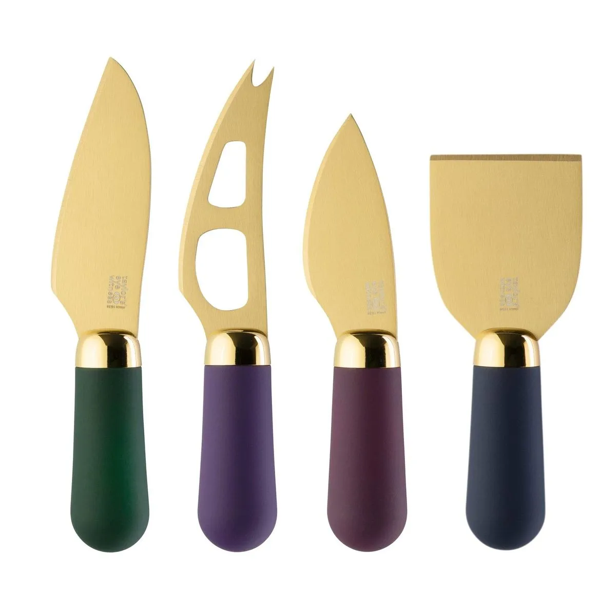 Gold Stainless Steel Cheese Knives (Set of 4)